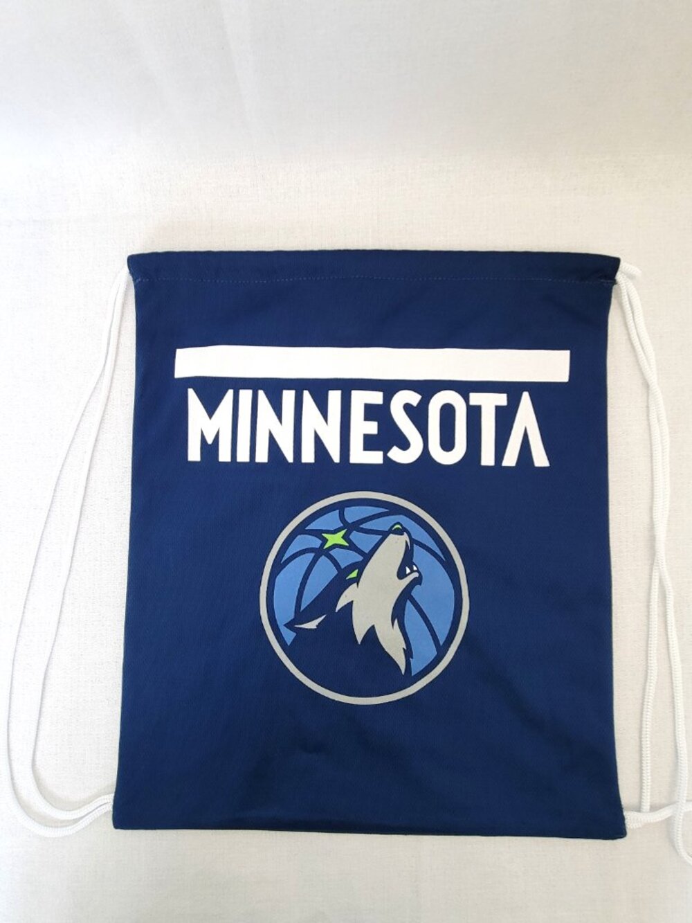 Minnesota Timberwolves Drawstring Backpack - NBA Fan Cinch Bag Blue & White